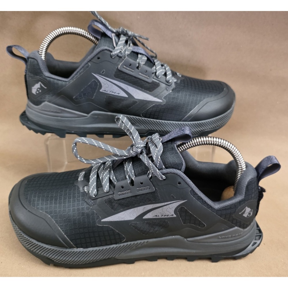 ALTRA (Sz 7.5) Lone Peak 8 Mens Black Gray Trail Running Shoes ALOA85NC020